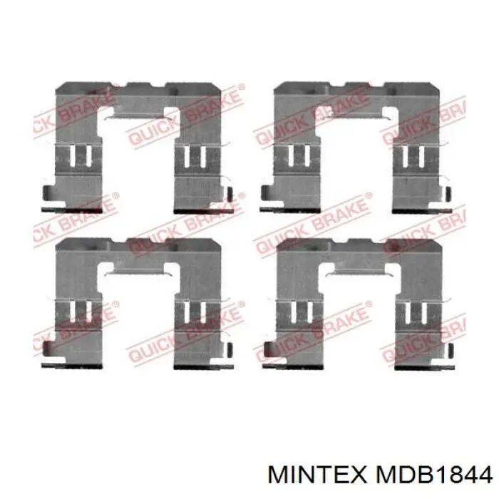 MDB1844 Mintex колодки гальмівні передні, дискові