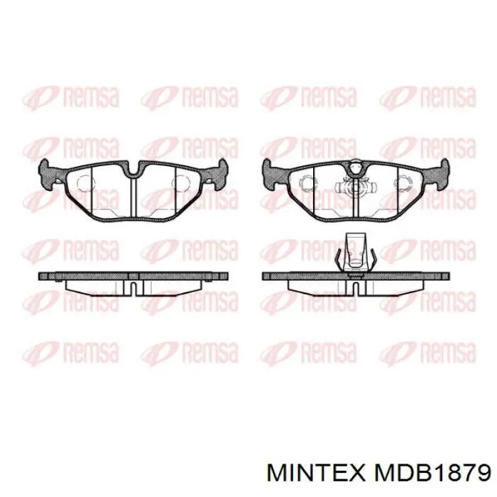 Задні гальмівні колодки Mintex MDB1879 ціна, від 16.78 USD