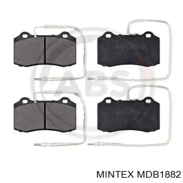 MDB1882 Mintex колодки гальмівні передні, дискові