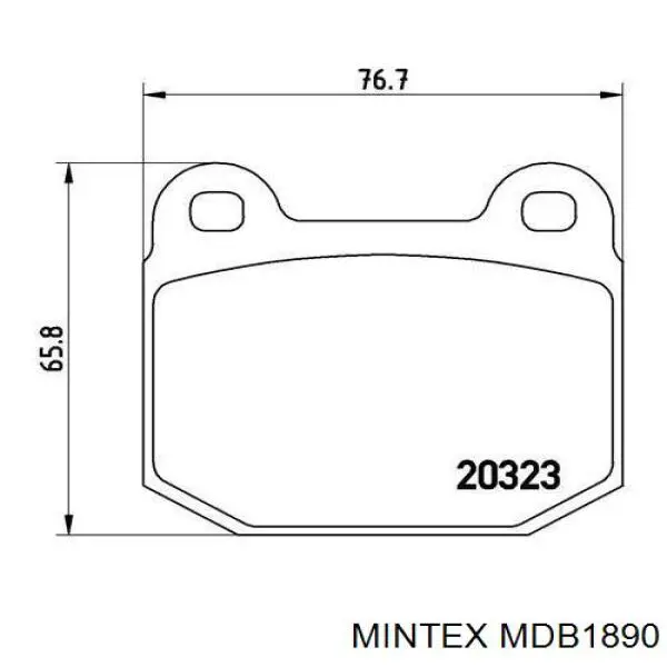 Колодки гальмівні передні, дискові 9199058 Opel