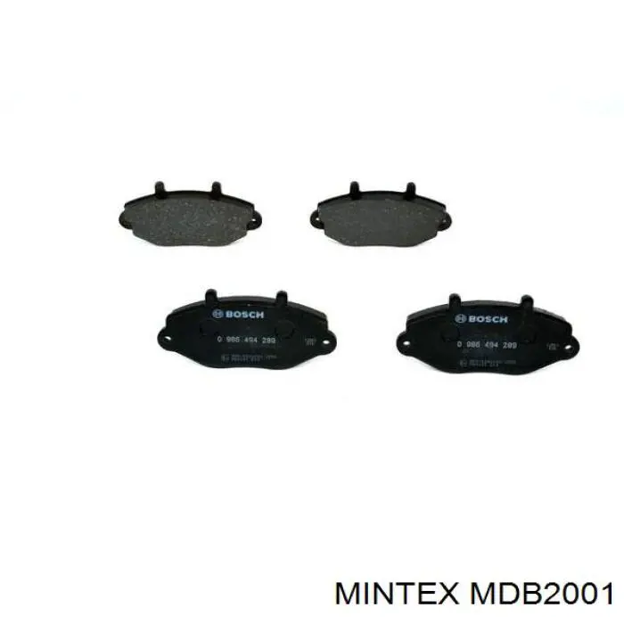 MDB2001 Mintex Передні гальмівні колодки