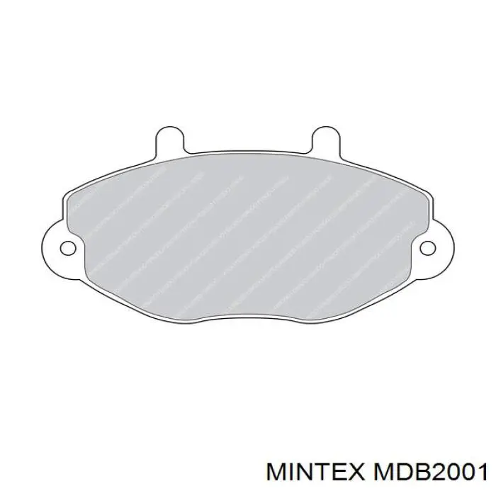 Гальмівні колодки Mintex MDB2001 ціна, від 11.65 USD