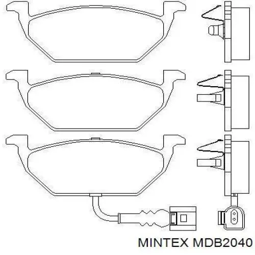 Гальмівні колодки Mintex MDB2040 ціна, від 18.83 USD