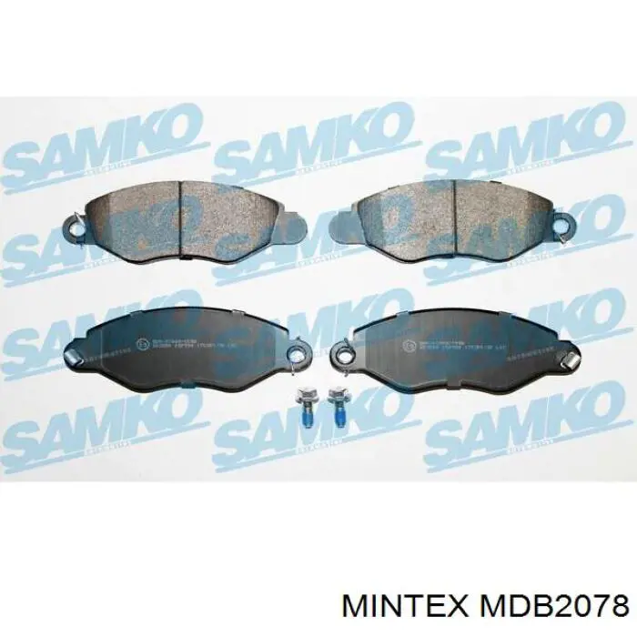 MDB2078 Mintex колодки гальмівні передні, дискові