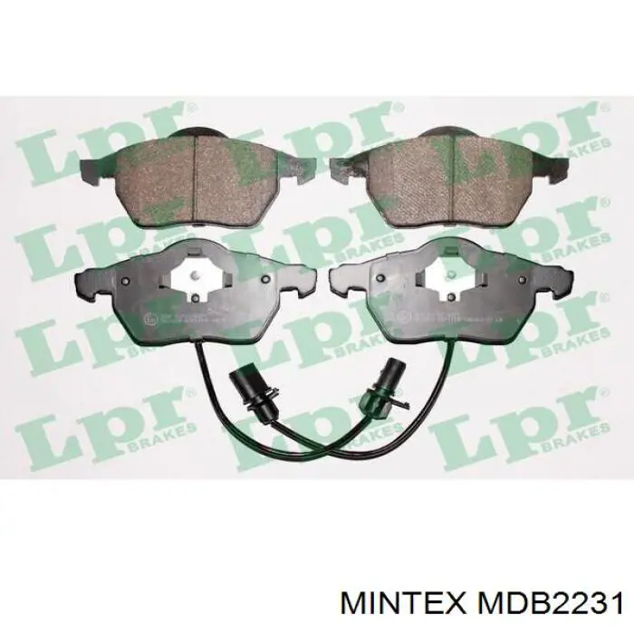 MDB2231 Mintex колодки гальмівні передні, дискові