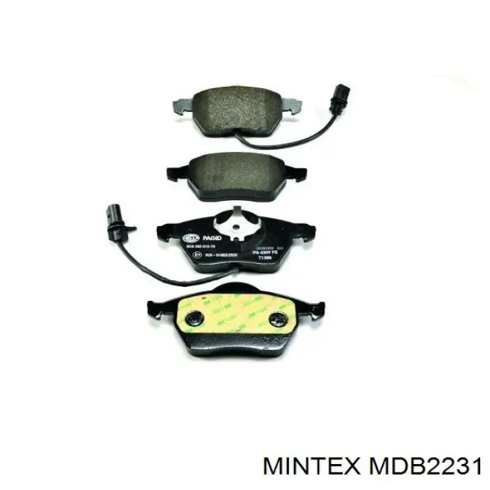 Купити MDB2231 Mintex Колодки гальмівні передні, дискові