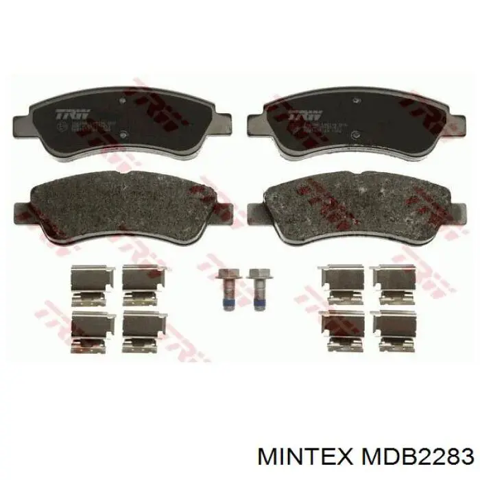 MDB2283 Mintex колодки гальмівні передні, дискові