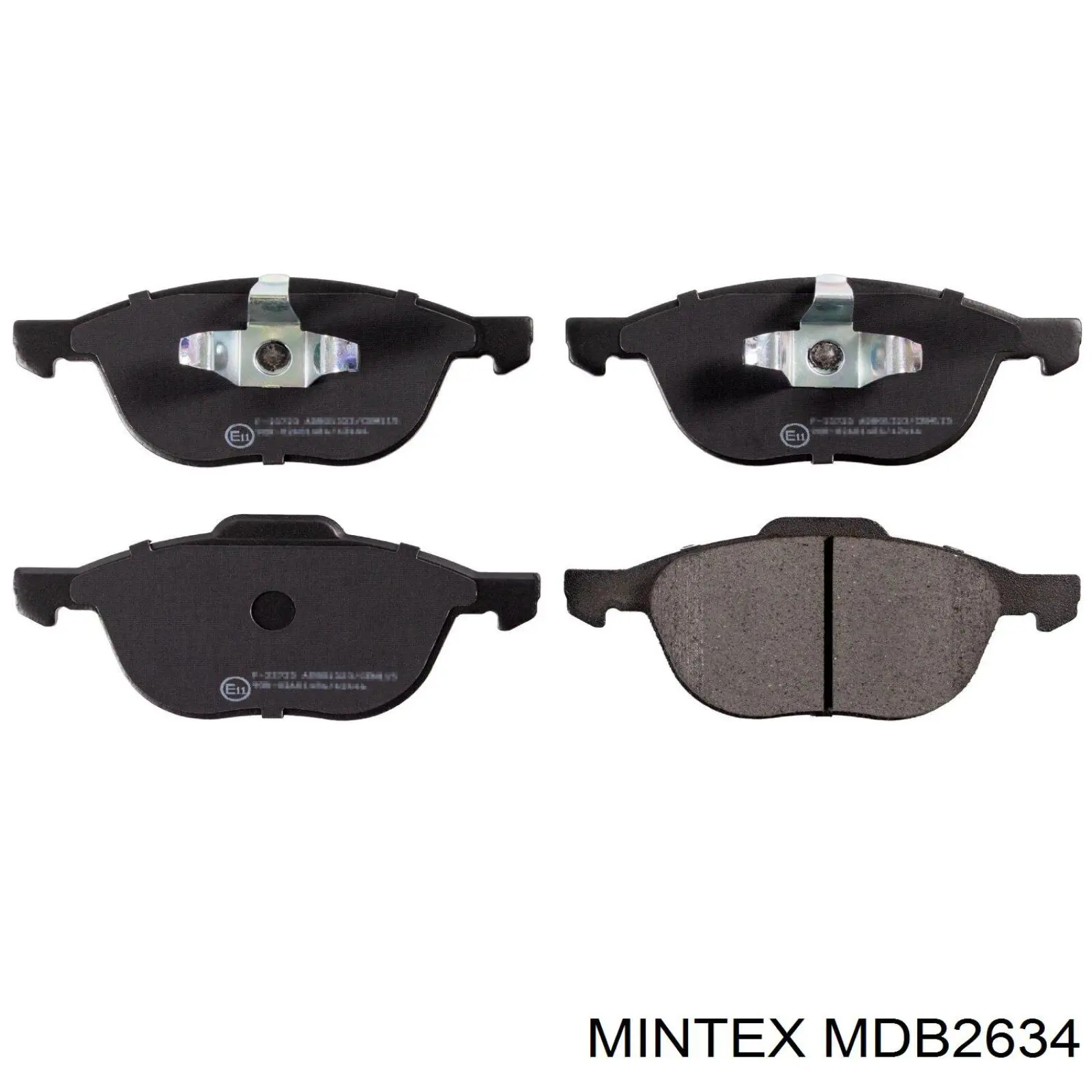 Купити MDB2634 Mintex Колодки гальмівні передні, дискові