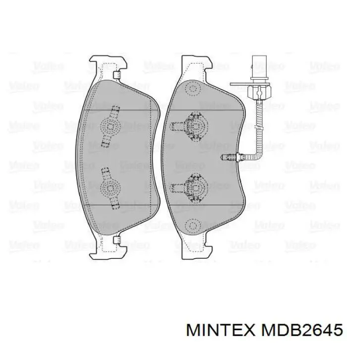 MDB2645 Mintex Передні гальмівні колодки