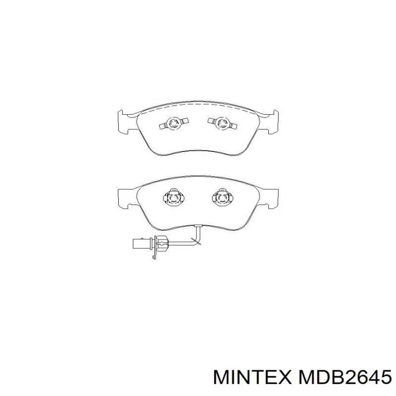 Передні тормозні колодки MDB2645 Mintex