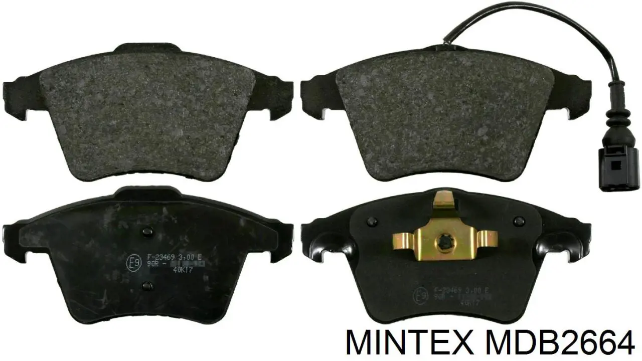 MDB2664 Mintex колодки гальмівні передні, дискові