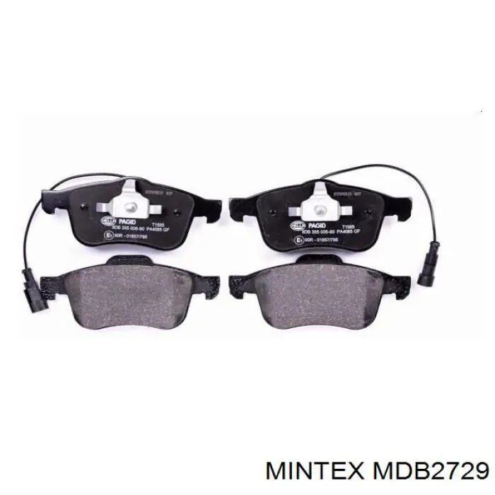 Передні тормозні колодки MDB2729 Mintex