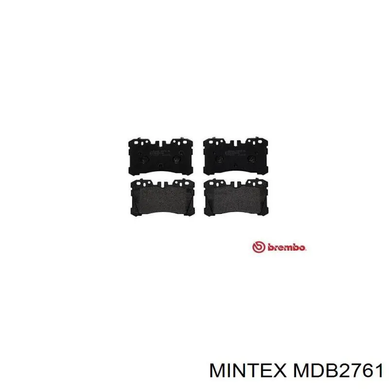 Купити MDB2761 Mintex Колодки гальмівні передні, дискові