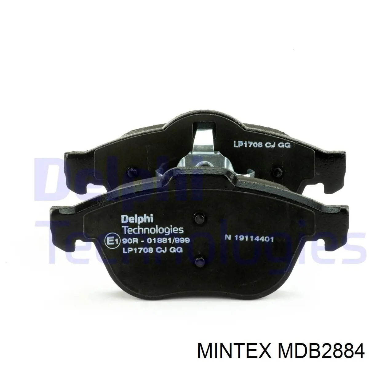 MDB2884 Mintex колодки гальмівні передні, дискові