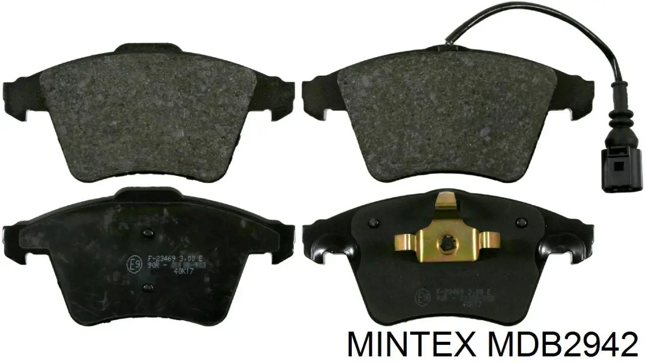 MDB2942 Mintex колодки гальмівні передні, дискові