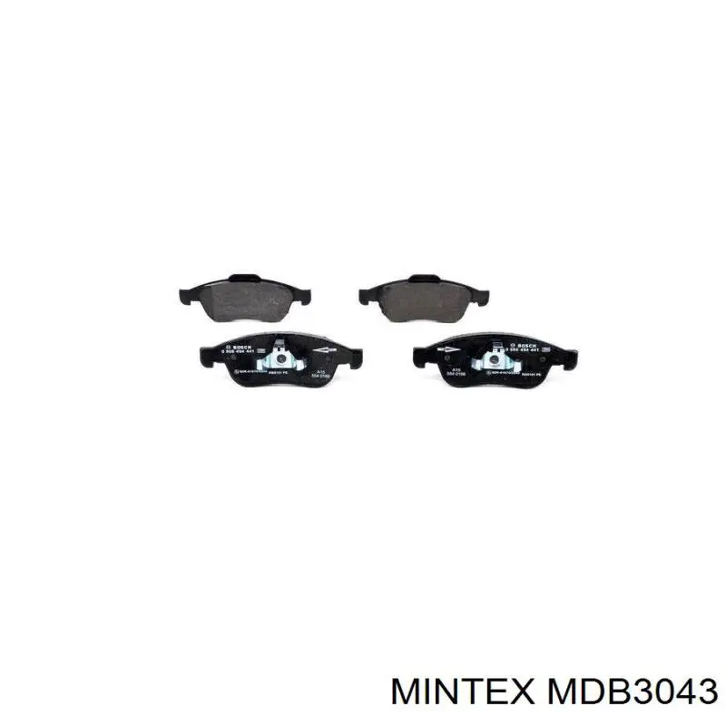 MDB3043 Mintex колодки гальмівні передні, дискові