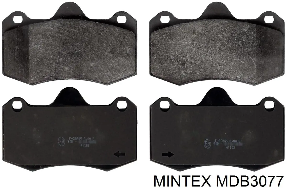 MDB3077 Mintex колодки гальмівні передні, дискові
