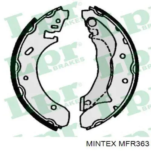 Колодки гальмові задні, барабанні Mintex MFR363 ціна, від 18.17 USD