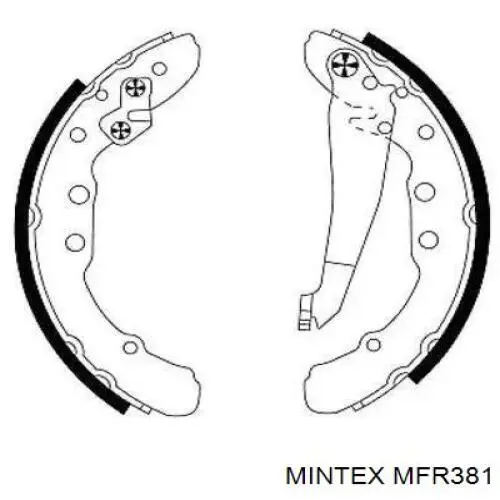 Купити MFR381 Mintex Колодки гальмові задні, барабанні