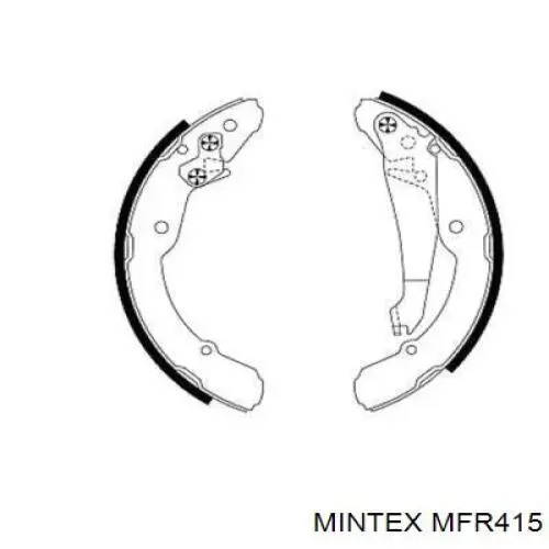 Колодки гальмові задні, барабанні MFR415 Mintex