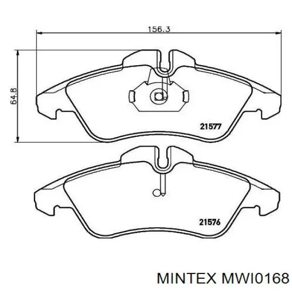 MWI0168 Mintex датчик зносу гальмівних колодок, передній
