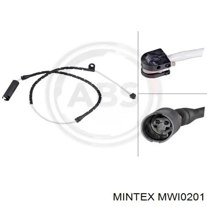 Датчик зносу гальмівних колодок, задній Mintex MWI0201 ціна, від 7.80 USD