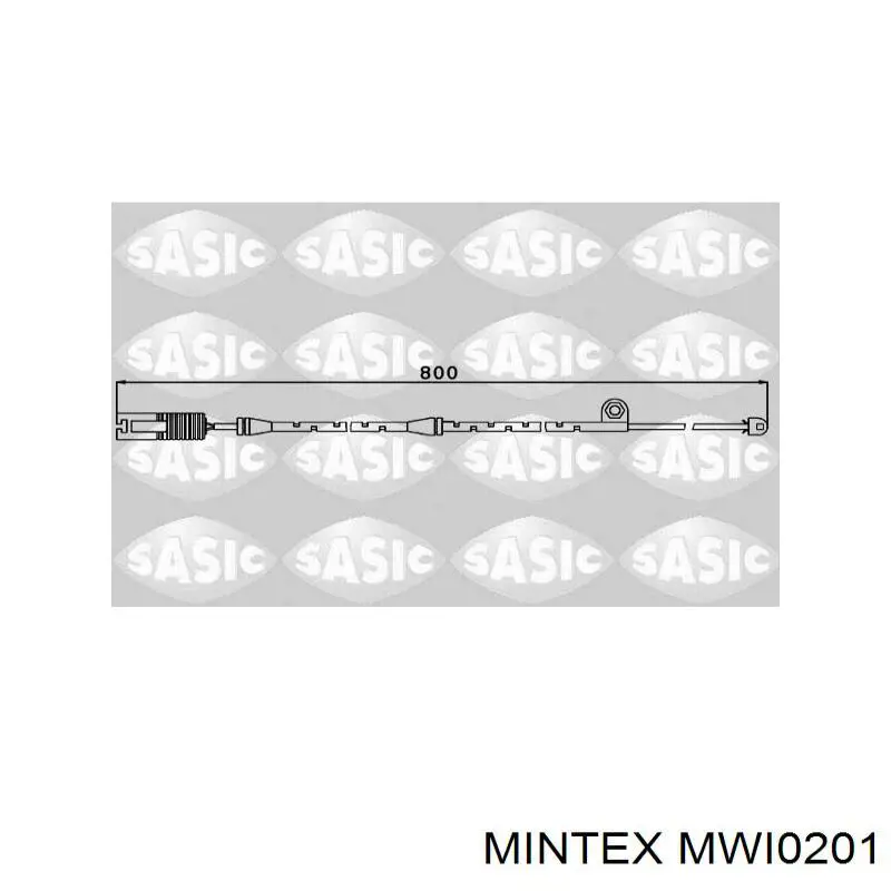 Датчик зносу гальмівних колодок, задній Mintex MWI0201