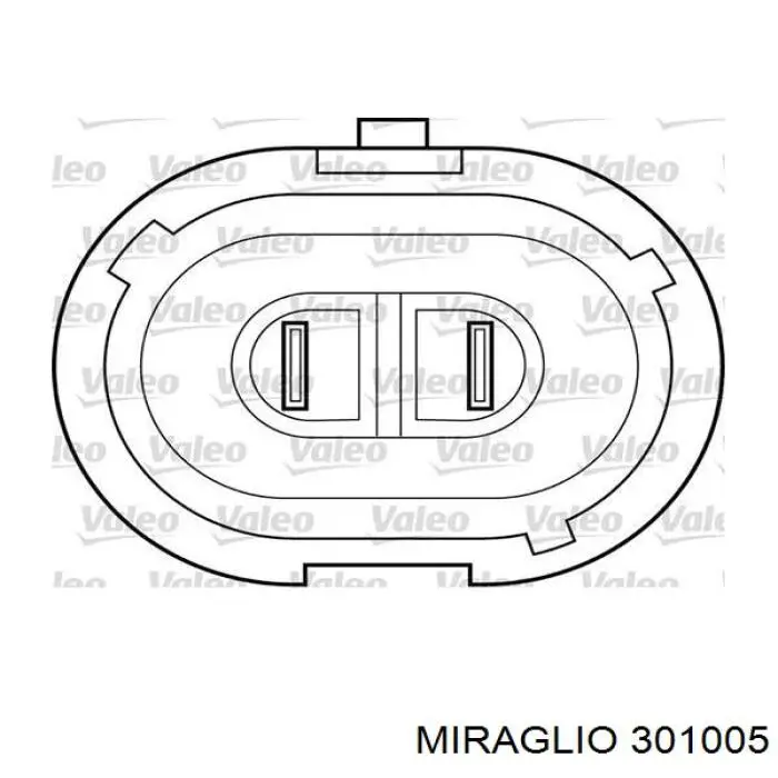 301005 Miraglio механізм склопідіймача двері передньої, правої
