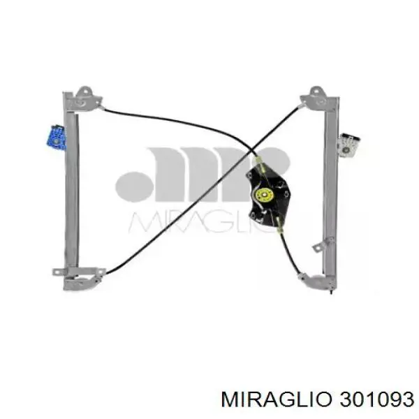 Механізм склопідіймача двері передньої, лівої 301093 Miraglio