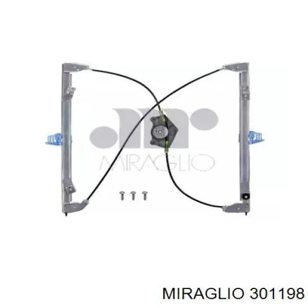 Механізм склопідіймача дверей передніх, правих Miraglio 301198 ціна, від 29.16 USD