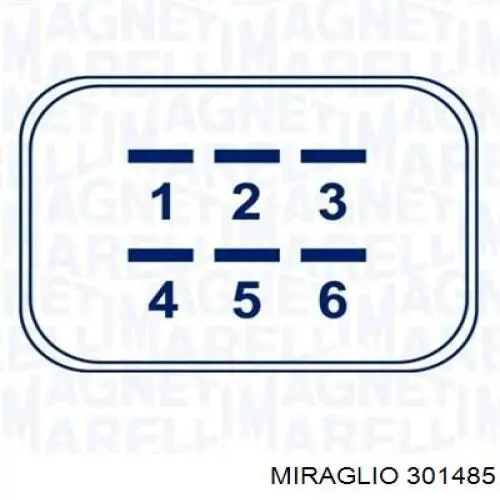 Механізм стеклопод'емника двері задньої, 3/5 -ої 301485 MIRAGLIO