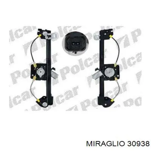 Склопідйомник з електродвигуном Miraglio 30938 ціна, від 21.09 USD
