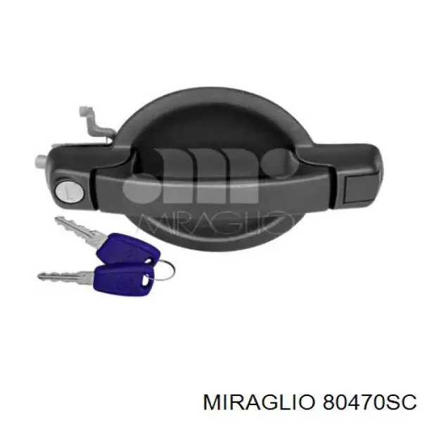 Ручка передньої двері зовнішня права MG80470 Miraglio
