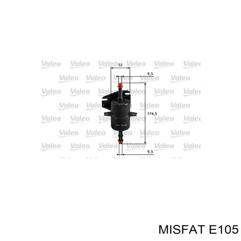 E105 Misfat фільтр паливний
