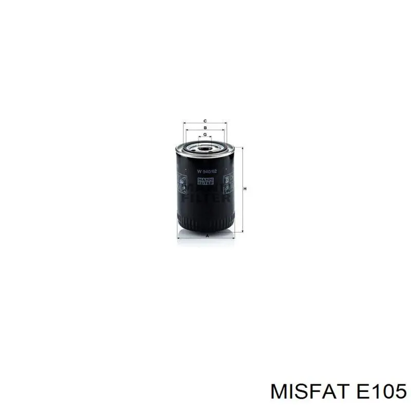 E105 Misfat Фільтр палива