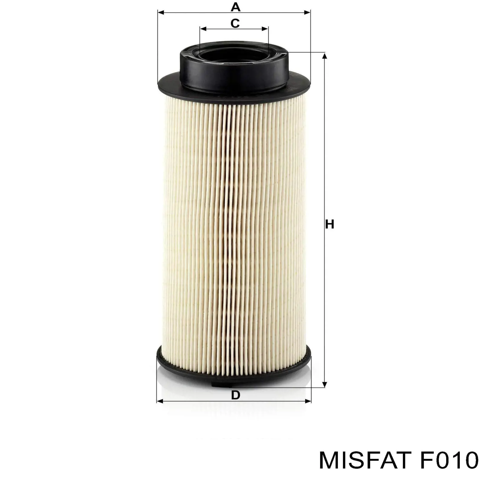 Фільтр тонкого очищення палива Misfat F010 ціна, від 15.04 USD