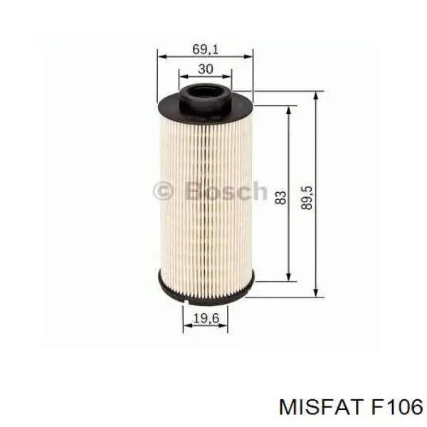 Паливний фільтр F106 Misfat