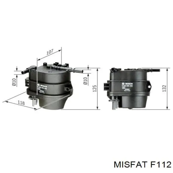 Паливний фільтр F112 Misfat