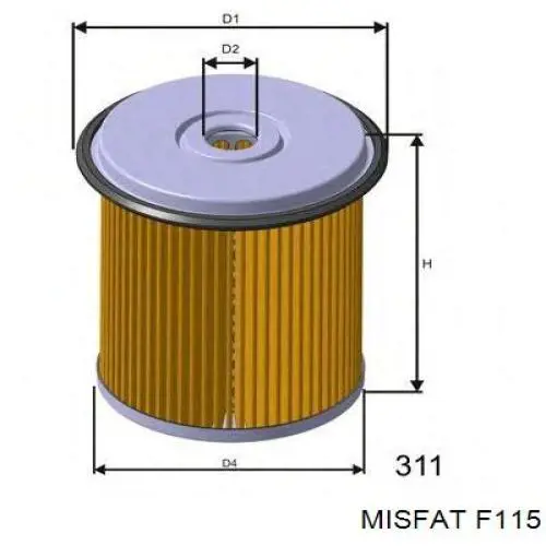 Фільтр тонкого очищення палива Hengst E501KPD559 ціна, від 24.55 USD