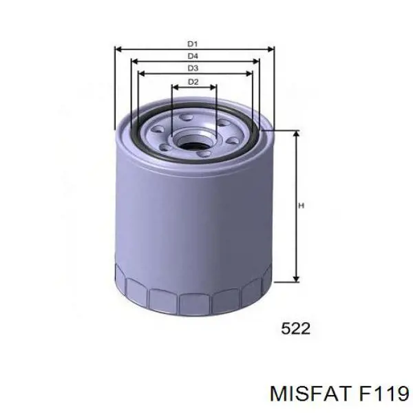F119 Misfat Фільтр палива