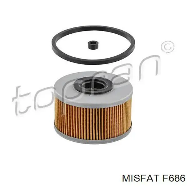Фільтр тонкого очищення палива Misfat F686 ціна, від 3.74 USD