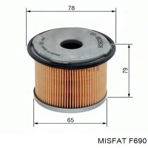 Купити F690 Misfat Фільтр-відстійник палива грубої очистки