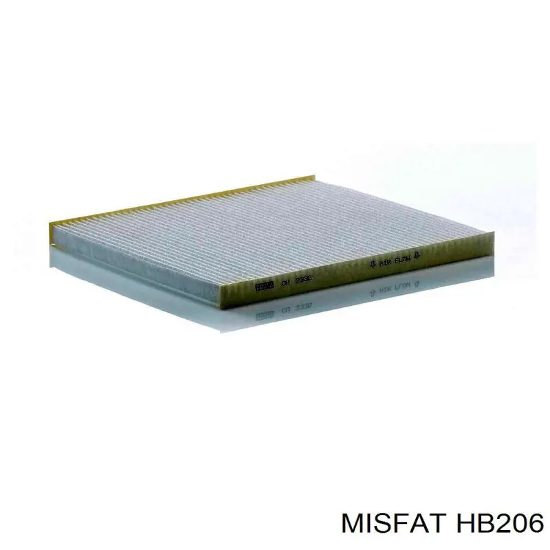 Купити HB206 Misfat Фільтр салону вугільний