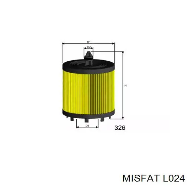 Купити L024 Misfat Фільтр очищення масла відцентровий