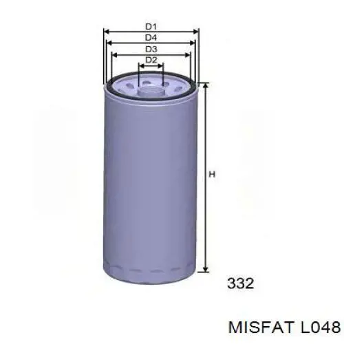 Купити L048 Misfat Фільтр очищення масла відцентровий