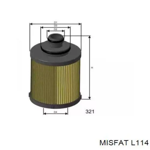 Купити L114 Misfat Фільтр очищення масла відцентровий