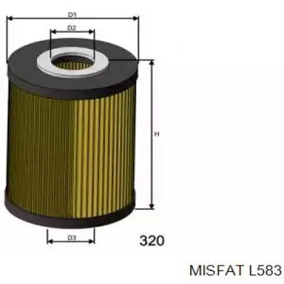 Купити L583 Misfat Фільтр очищення масла відцентровий
