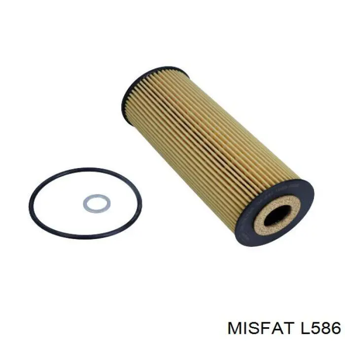 Масляний фільтр двигуна Misfat L586 ціна, від 4.51 USD