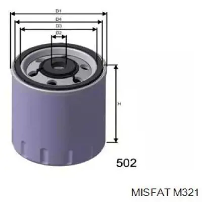 Паливний фільтр M321 Misfat