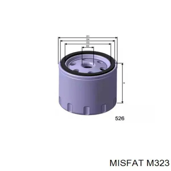 Фільтр тонкого очищення палива Misfat M323 ціна, від 4.51 USD